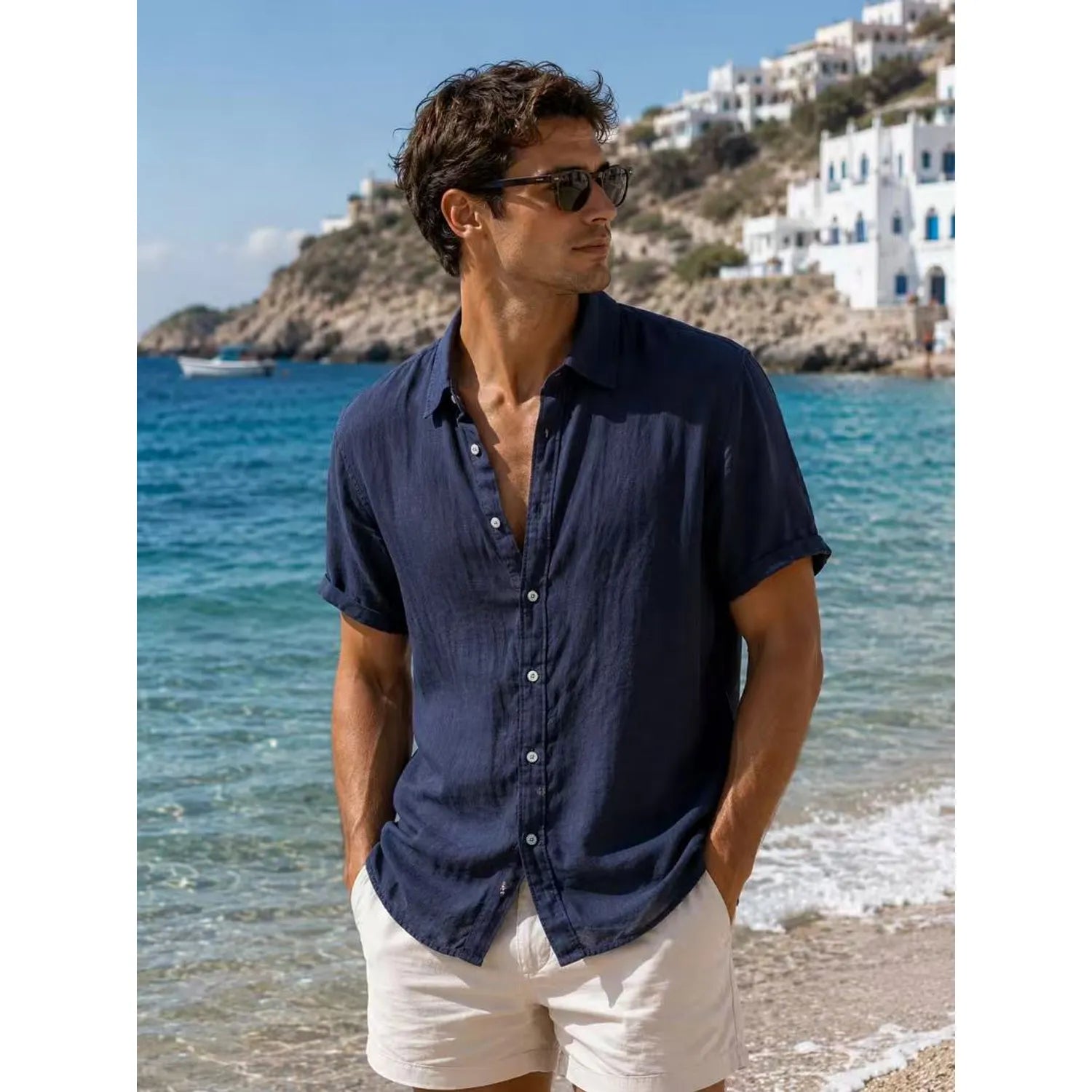 Camicia Uomo in Lino e Cotone - Fresca Tutta l'Estate