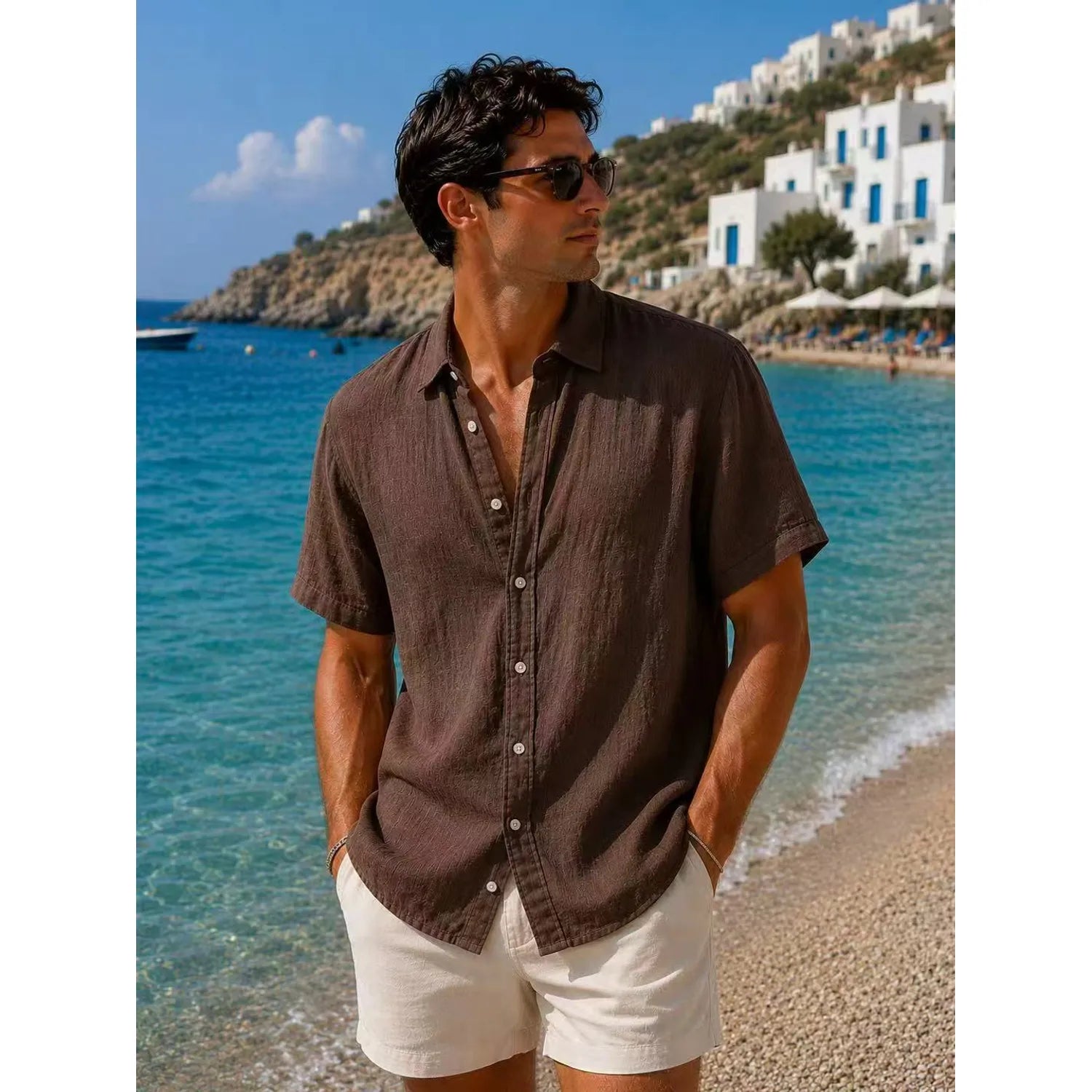 Camicia Uomo in Lino e Cotone - Fresca Tutta l'Estate